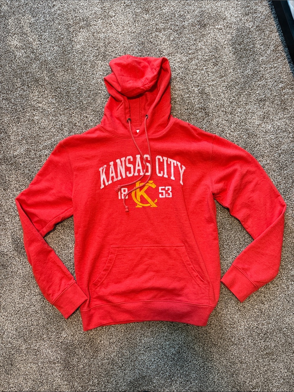 Kansas City Red Hooded Pullover Sweatshirt - Women's